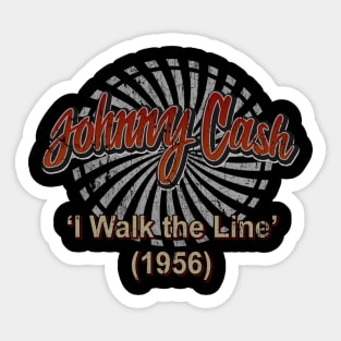 Johnny Cash, ‘I Walk the Line’ Sticker